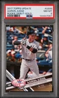 2017 TOPPS UPDATE RC DEBUT-GOLD #US99 AARON JUDGE ROOKIE RC /2017 PSA 8 Yankees