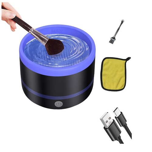 KXVXXV Station De Nettoyage Pour Pinceaux Avec Circulation D'Eau - Nettoyeur Innovant Pour Pinceaux De Maquillage, Aquarelle Et Artistes