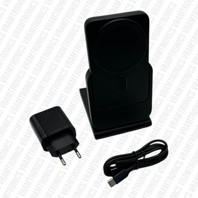 3 in 1 Drahtlose Ladestation Kompatibel Faltbare Schnellladegerät Stand, 5000mAh