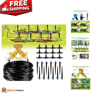 Versatile 50ft Automatic Drip Watering System for Plant Care & Efficiency