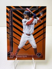 Topps 2025 Update Series Marcelo Mayer Orange & Black Foil Rookie #US105