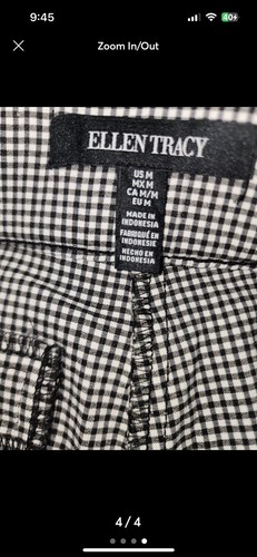 Ellen Tracy Pull On Pantalones Cortos Mujer Talla Mediana #25 - Imagen 4 de 4