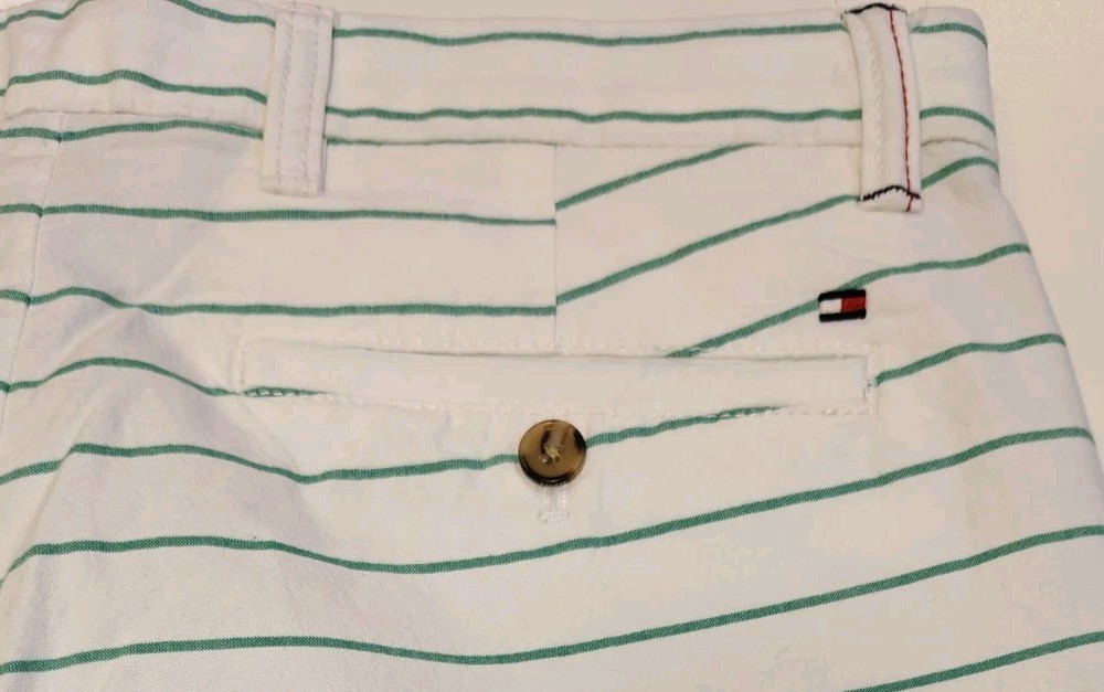 Tommy Hilfiger Men's Essential 9" INSEAM  Short WHITE/GRE,Size 31" RRP$59.99 image 3