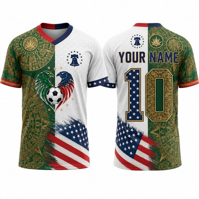 Custom Heritage Soccer Jersey Personalized Name Number Patriotic Unisex Shirt