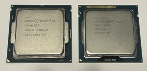 Two Intel CPUs i3-6100T & i3-3220T