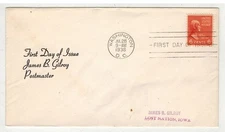 1938 PRESIDENTIAL SERIES JOHN QUINCY ADAMS 811 UNLISTED RARE POSTMASTER GILROY