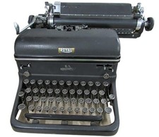 Antique Vintage ROYAL Manual Typewriter US Government Black thumbnail