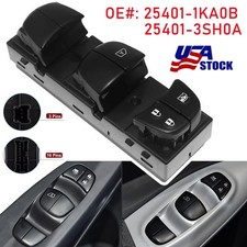 25401-1KA0B For Nissan Juke 2010-2017 Left Side Window Main Control Switch🚀