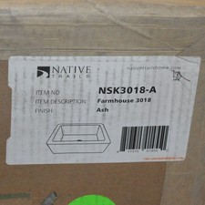 NEW Native Trails Farmhouse Kitchen Sink 30" NativeStone NSK3018-A Ash Gray