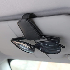 Sunglasses Holders for Car Visor, Magnetic Leather Glasses Eyeglass Clip for Car