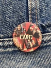 WASP Vintage Badge Button Pinback Pin Promo Retro Tour #527 W.A.S.P 80s