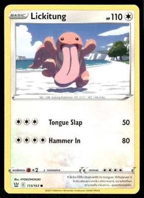 Lickitung SWSH05: Battle Styles [113/163] Common NM Pokemon