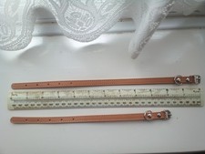 2 leather ferret collars