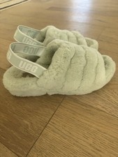 UGG FLUFF YEAH SLIDE WOMEN SANDAL RETRO MINT
