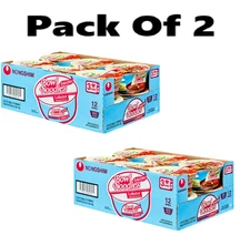 Nongshim Bowl Noodle Savory Lobster Ramyun Ramen Noodle Soup Bowl, 3.03oz X 12 C