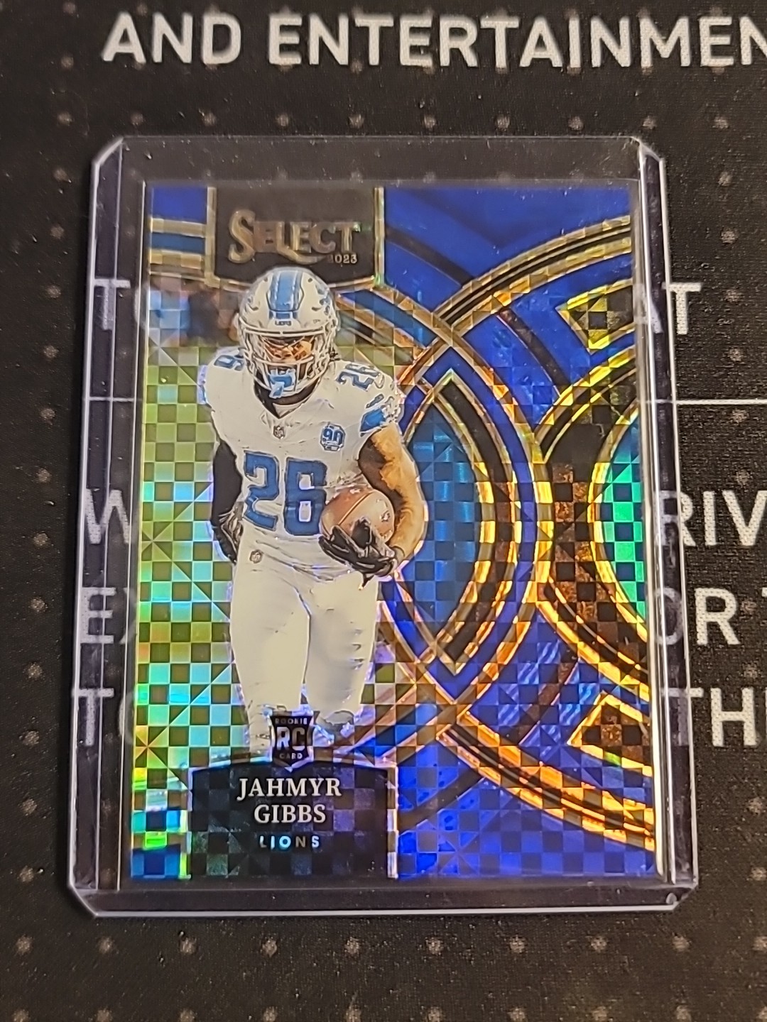 2023 Select Premier Level Jahmyr Gibbs Rookie RC Blue Power /149