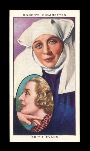 1938 Actors Natural & Character Stud. Set-Break # 10 Edith Evans NM-MT OR BETTER