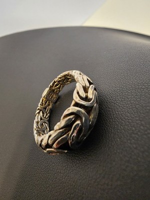 Atasay Kuyumculuk AK 925 Sterling Silver Woven Ring Turkey Size 10