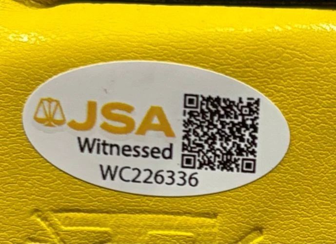 Mike Tyson Signed Left Hand Yellow Cleto Reyes Boxing Glove JSA QR Hologram - Image 2 of 2