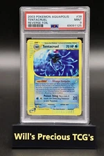 PSA 9 Tentacruel 38/147 Aquapolis 2003 Reverse Holo Pokémon Card E Series WOTC
