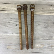 Vintage 10” Weaving Bobbins-Lot Of 3