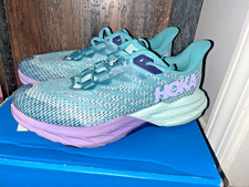 Light green and purple hoka speedgoat 5 4.5 youth