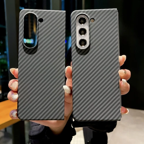 Carbon Fiber Patterned Slim Matte Case For Samsung Galaxy Z Fold 5 Fold 6 Cover - Picture 4 of 15