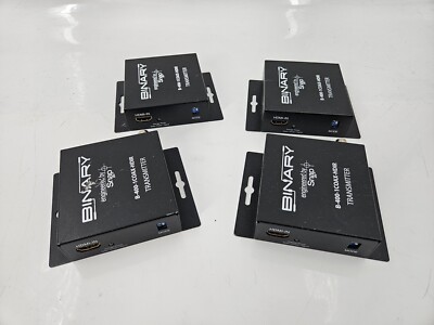 Lot of 4 Binary B-400-1COAX-HDIR Transmitters ONLY *UNTESTED* AS-IS - GC-5336