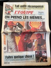 L'Equipe Journal 12/04/1999; Mika Häkkinen/ Tafi l'emporte à Roubaix/ XV France-