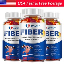 3Pack Probiotics  Prebiotics Fiber Supplement Gummies - Digestive Health 180ct