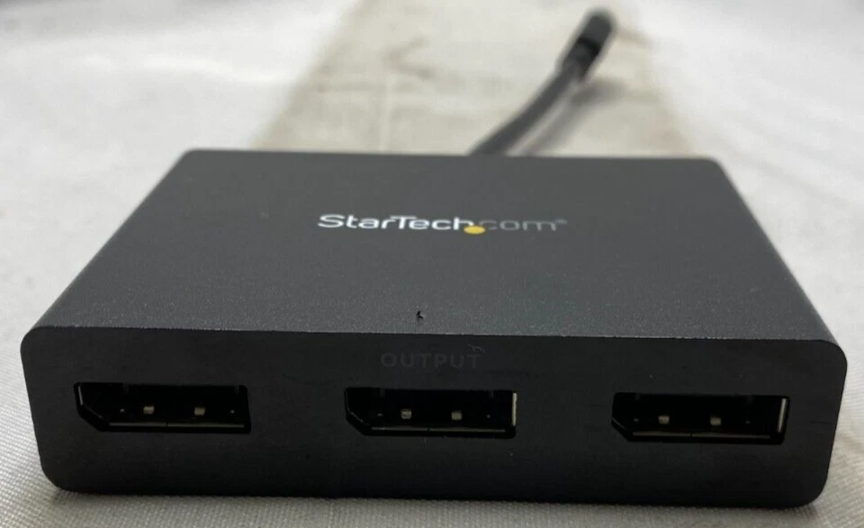 StarTech 3-Port Multi Monitor Mini to DisplayPort MST Hub Splitter MSTMDP123HD  - Image 3 of 3