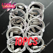 10X Lot USB-C to USB-C Cable Fast Charge Cord 3FT For iPhone15/Plus/ProMax/iPad