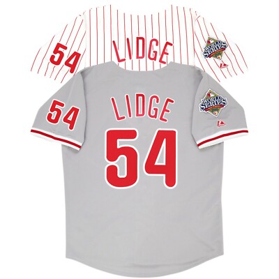 Brad Lidge 2008 Philadelphia Phillies World Series Home & Road Men's Jersey