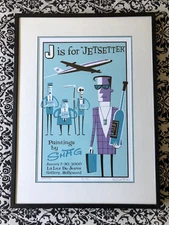 "J is for Jetsetter" by Shag aka Josh Agle