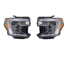 Headlights Headlamps For GMC Sierra 1500 2019-2021 Left&Right Side Full LED