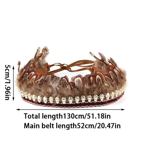 Men Women Cowboy Hat Band Replacement Ethnic Western Hat Belt Adjustable Bohemia - Picture 20 of 27