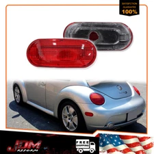For 1998-2005 Volkswagen Beetle Red Lens Rear Side Marker Lights Reflectors 2PCS