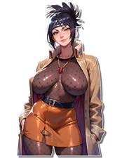 1334 Anko Waifu Sticker, Waterproof, Laminated, Pinup