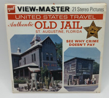 View Master A938, Authentic Old Jail, St. Augustine, FL, GAF, 3 Reel Set - RARE