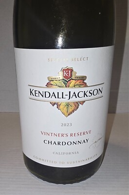 Kendall-Jackson Chardonnay Vintner's Reserve 2023 (750ml) Cleaned Empty 