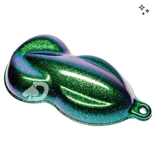 Grave Digger SuperShift Flake - Green Blue Purple Color Shift Car Paint pigment