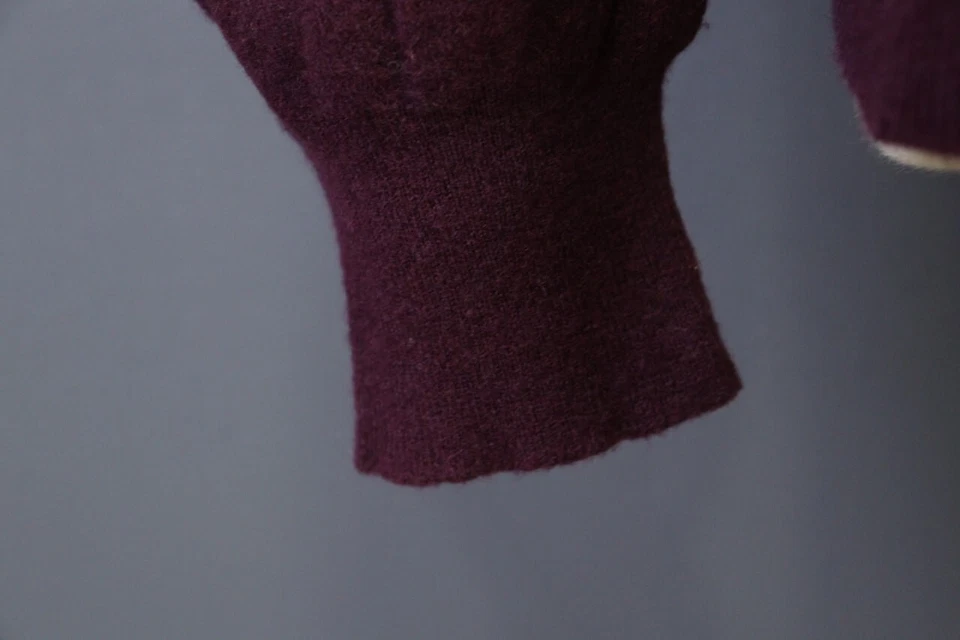 Boggi Milano Brown Wool Knit Crew Neck Sweater Size M - Image 3 of 4