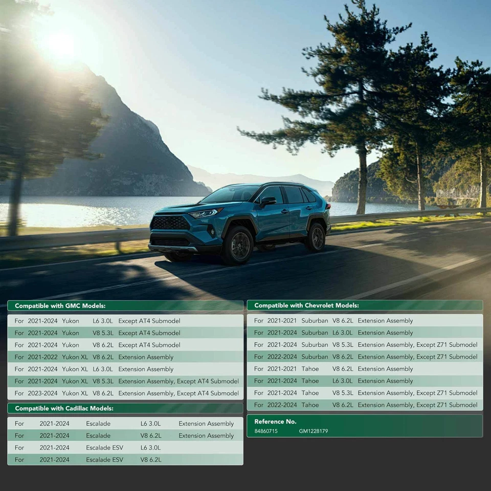 Protector contra salpicaduras de motor con forma de inyección delantera para Chevrolet Tahoe Suburban GMC Yukon Foto 2 de 4