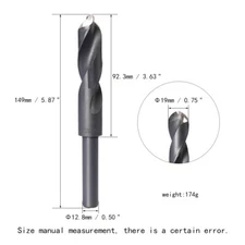 Tobacco Pipe Bowl Drill Bit Tool for DIY Chamber Cleaning U-Shape Drill φ19mm