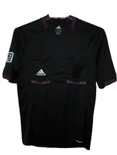 Adidas Mls Soccer Referee Short Sleeve Blue  Mens Size Men’s M