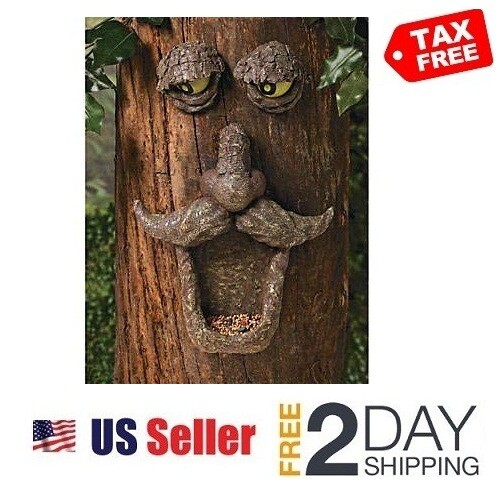 Sun E Tree Face Wild Bird Feeder Garden Yard Decor Outdoor Hugger
