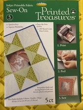 Dritz Printed Treasures Inkjet Printable Fabric Sew in 50 Sheets for ...
