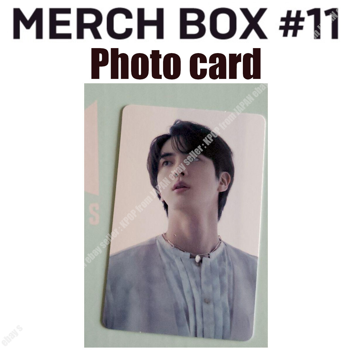 BTS MERCH BOX #11 Official photocard PC 7 RM JIN SUGA J-HOPE