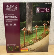 Home Decorators Collection 30 watt brass led outdoor path and spot light 6 pack