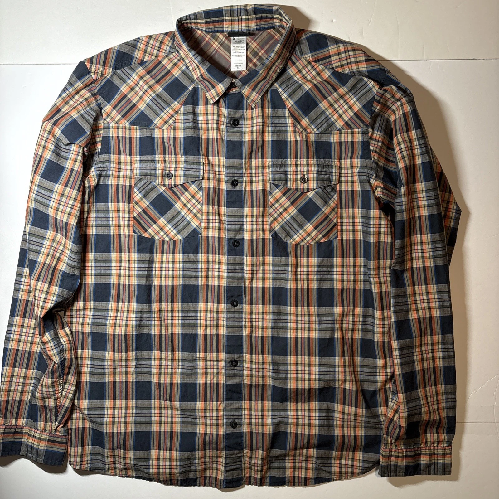 Patagonia Shirt Mens XL Plaid Organic Long Sleeve Outdoor